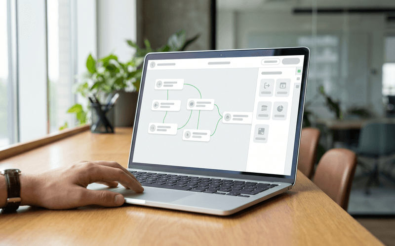 Drag-and-drop Flow-Builder für Recruiting-Funnel