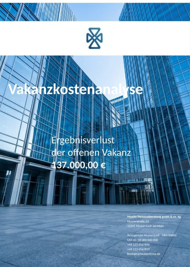 Vorschau der Vakanzkosten-Analyse als PDF